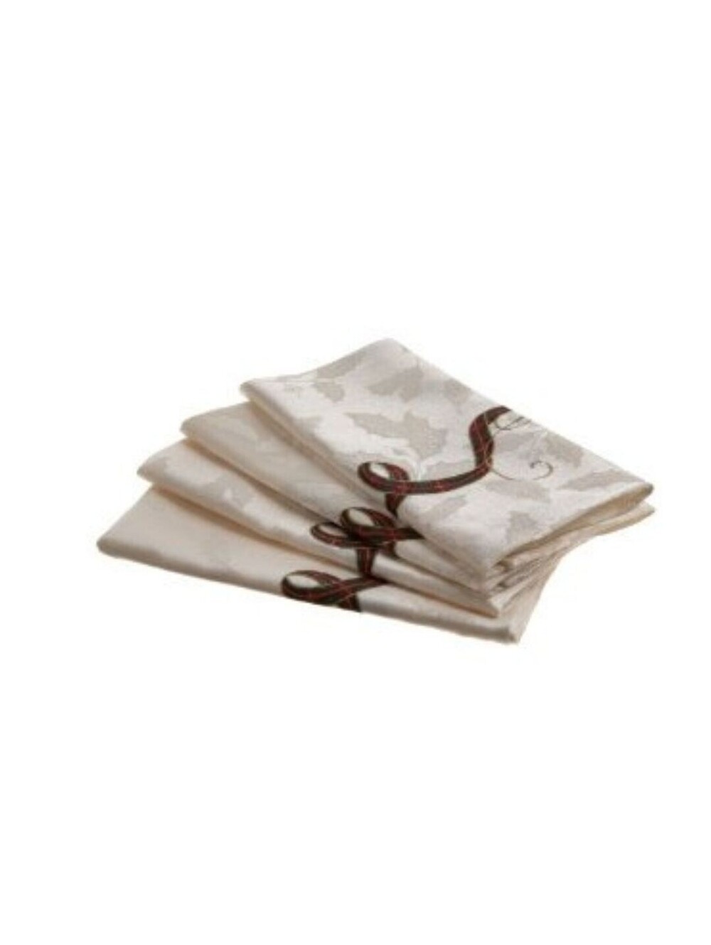 52$ Holiday Nouveau Jacquard Damask Table Linen Collection Napkin 4 Pack Set